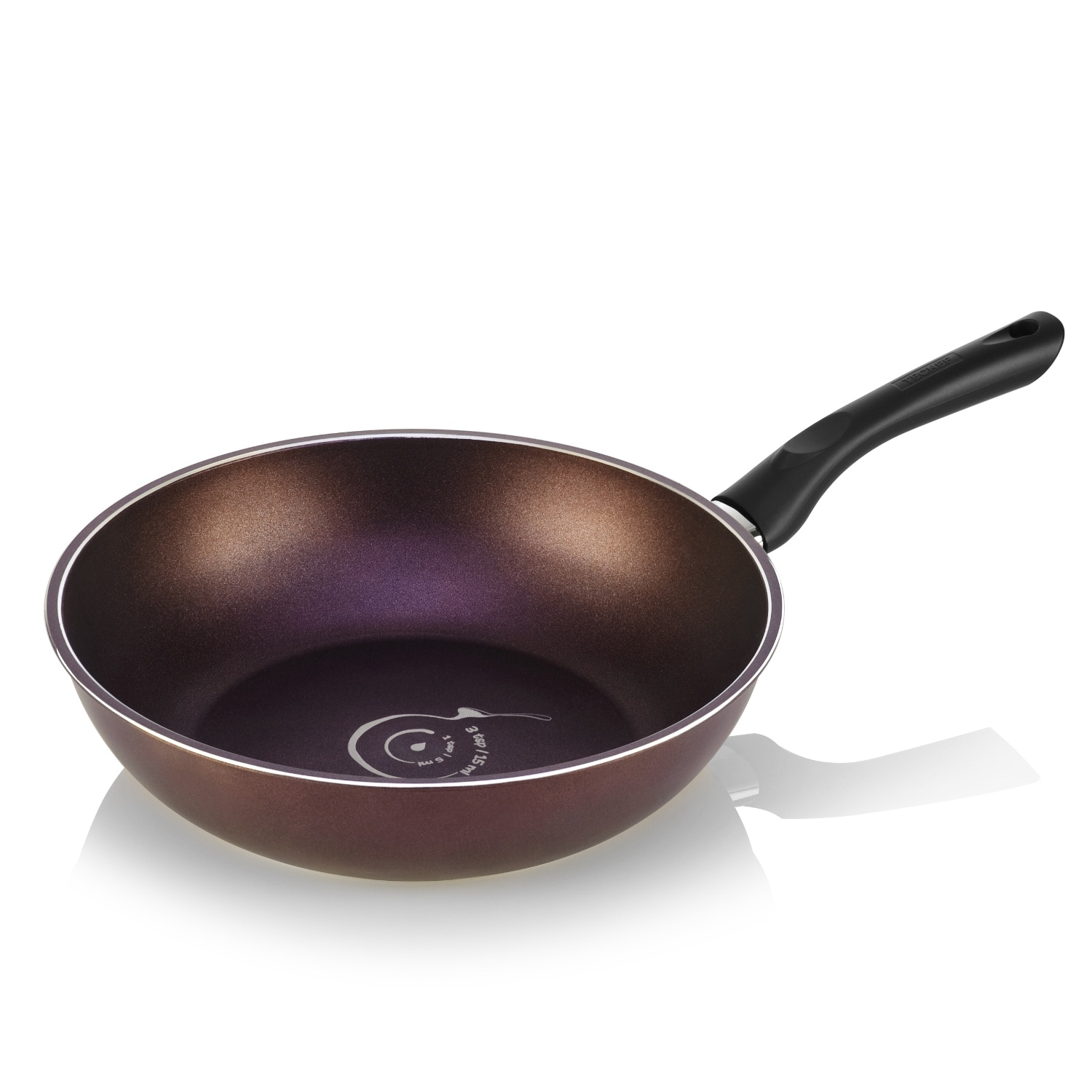 TECHEF Art Collection - 12 Inch Wok/Stir-Fry Pan with Cover - Bed