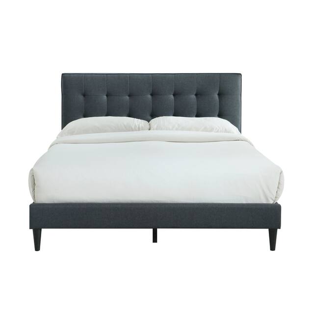 Ovis Ella Tufted Platform Bed, Upholstered Bed
