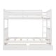preview thumbnail 4 of 51, Twin Over Twin Bunk Bed Convertible 2 Platform Beds, Wooden Panel Bed with Ladder, Guardrail and 2 Drawers