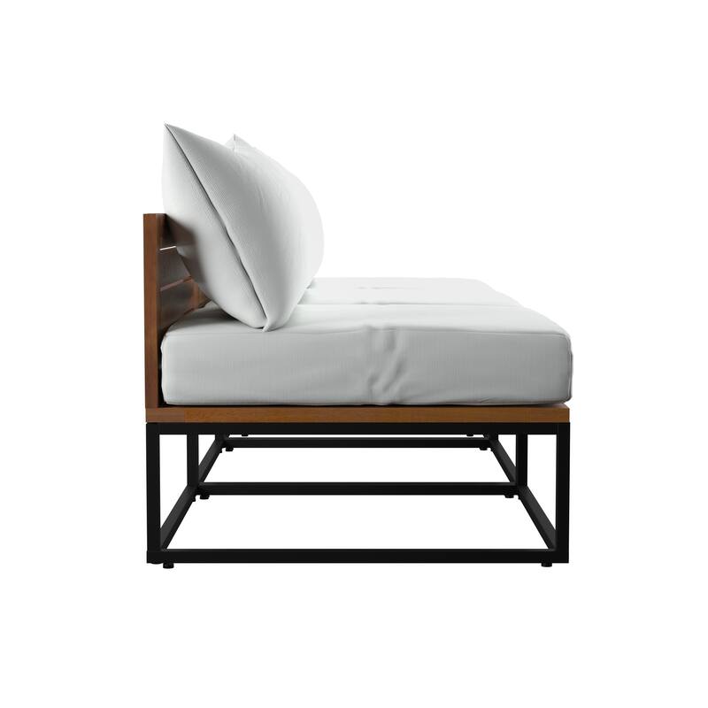 SEI Furniture Taradale Outdoor Modular Patio Sofa Set with Coffee Table and Deep Seating