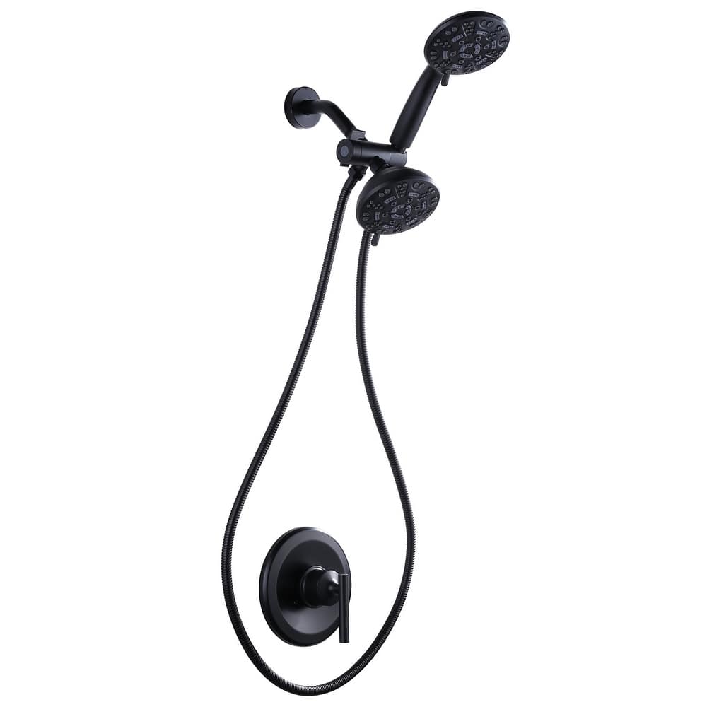 WOWOW Single-Handle 7-Spray Dual Shower Head Shower Faucet