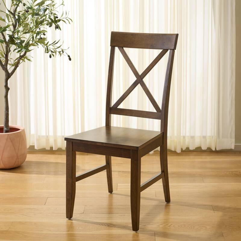 SAFAVIEH HOME Ksenia X-Back Side Chair - 18"W x 22"D x 38"H