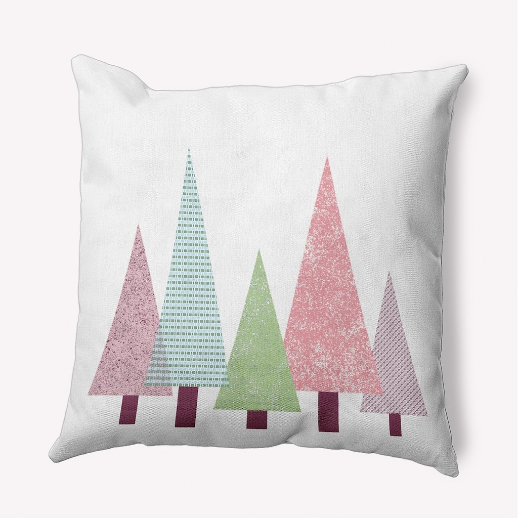 Triangle Trees Christmas Accent Pillow