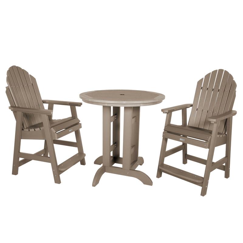 HIGHWOOD Hamilton 3-piece Counter-Height Outdoor Dining Set - Woodland Brown