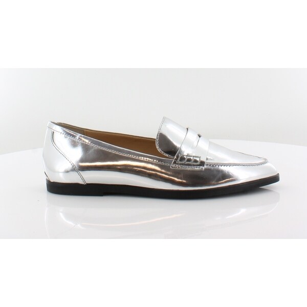 michael kors loafers womens silver