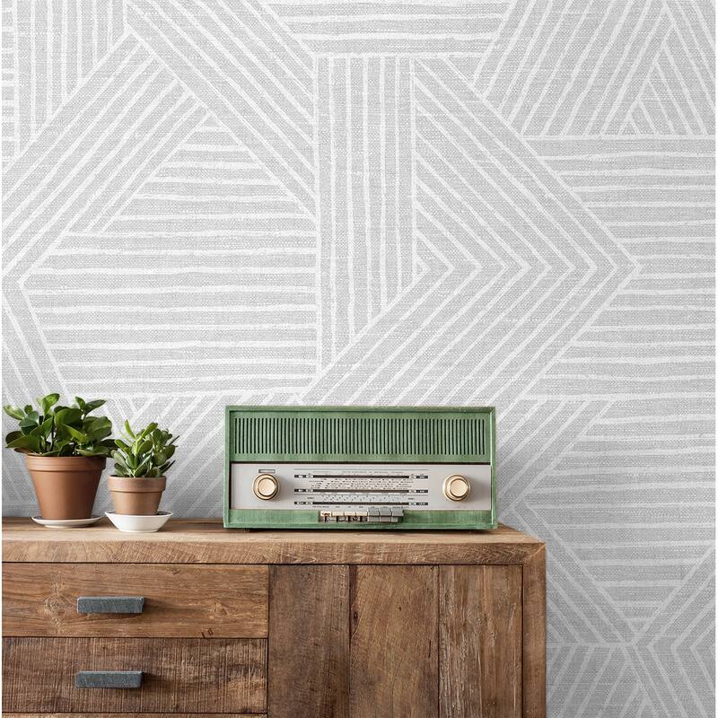 Stacy Garcia Home Etched Geometric Peel and Stick Wallpaper