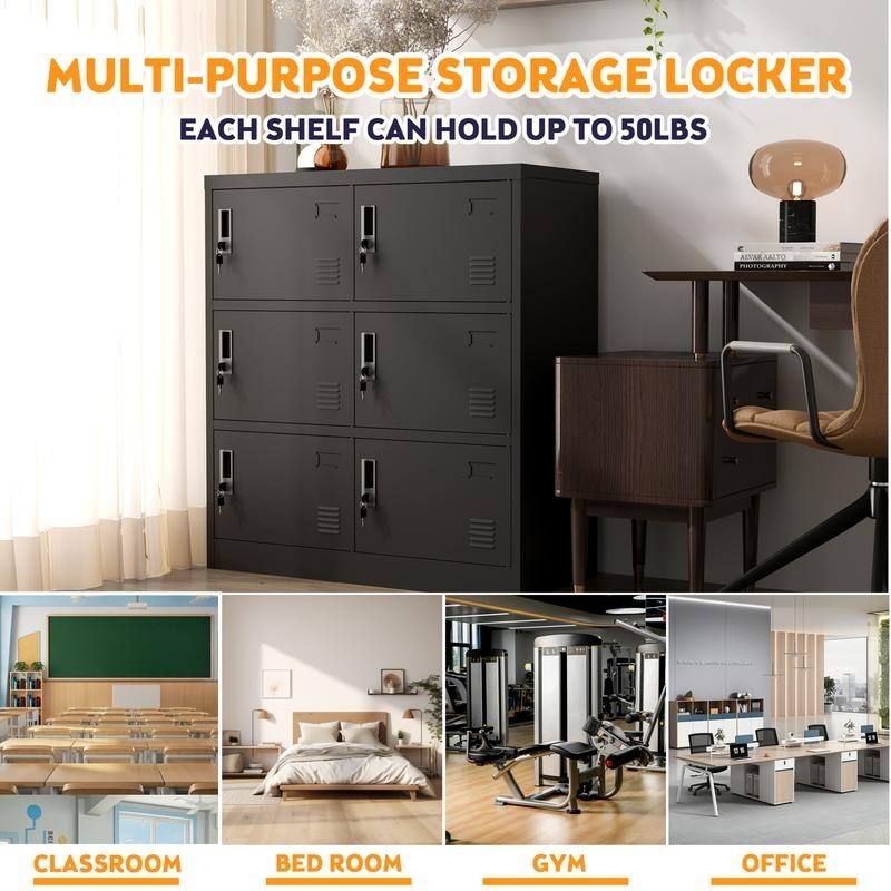 9-Door Metal Employee Storage Locker with Card Slot for Office,Gym,School