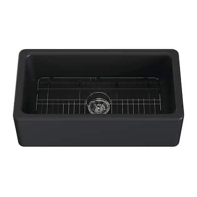 Kingston Brass KGPF3318 Traditional 33-1/8" Farmhouse Single Basin