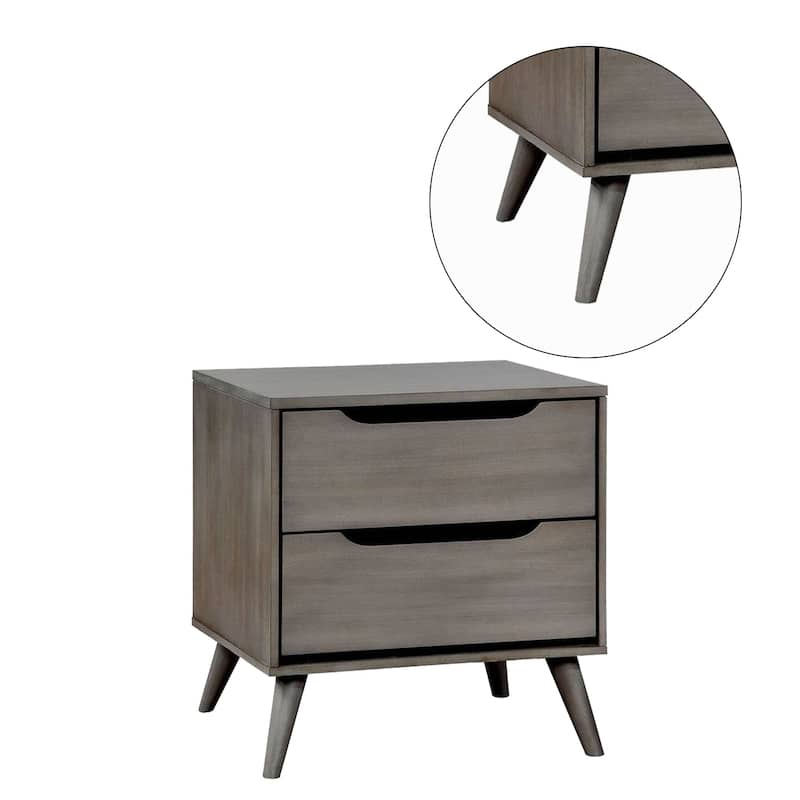 24"H Nightstand with 2 Drawers
