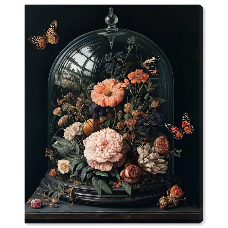 Bell Jar Garden I Canvas by Art Remedy, Gallery Wrapped - 20" x 24"