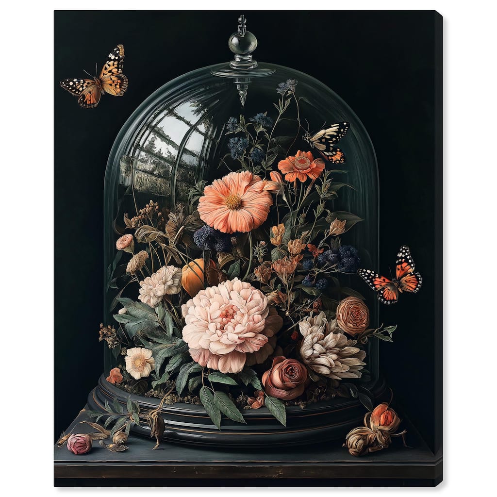 Bell Jar Garden I Canvas by Art Remedy, Gallery Wrapped