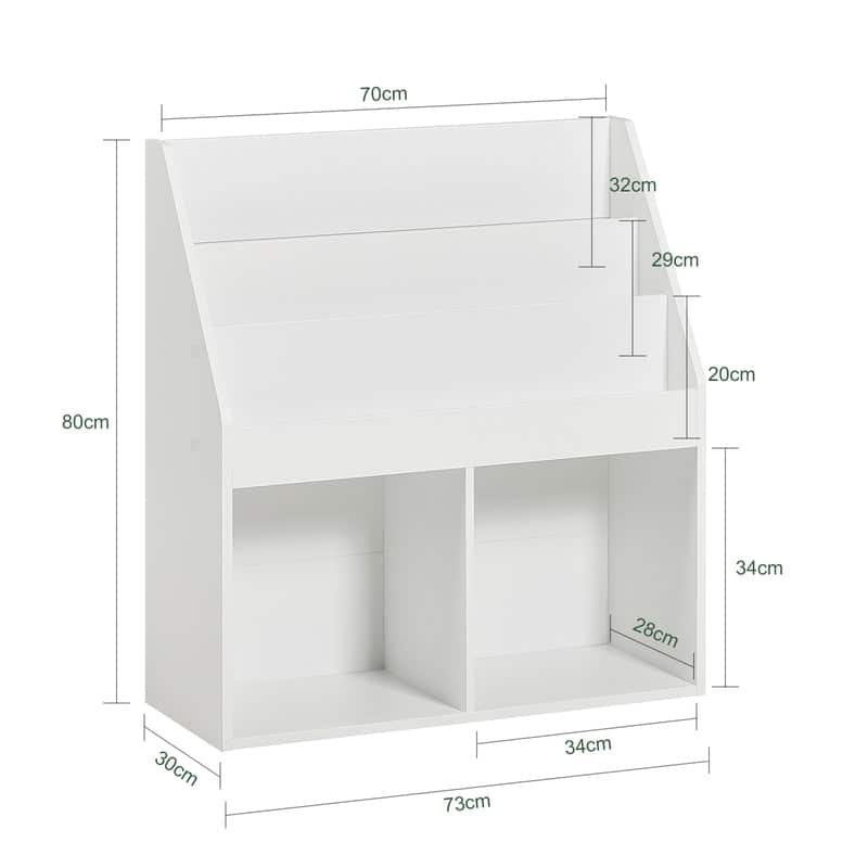 SoBuy KMB01-W, Children Kids Bookcase Storage Display Rack Organizer Holder