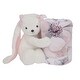 preview thumbnail 2 of 4, Lambs & Ivy Floral Blanket & White Plush Bunny Stuffed Animal Toy Baby Gift Set