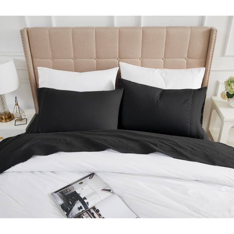 Vilano 21-inch Extra Deep Pocket 4-Piece Bed Sheet Set with Pleated Hem