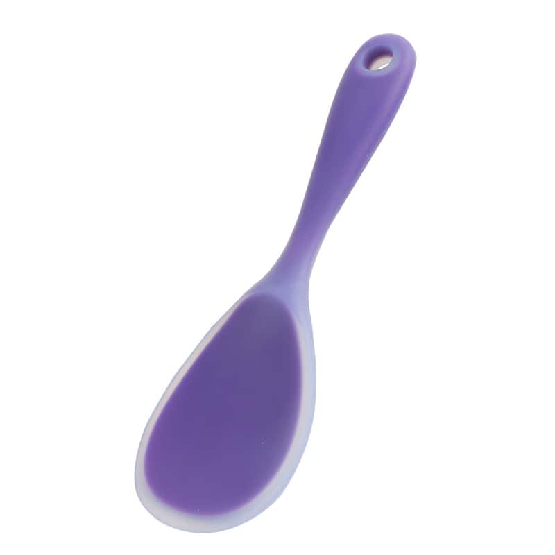 Silicone Soup Ladle Spoon 8.7 Inch Heat Resistant One Piece Design - 8.7" x 2.8"(L*W)