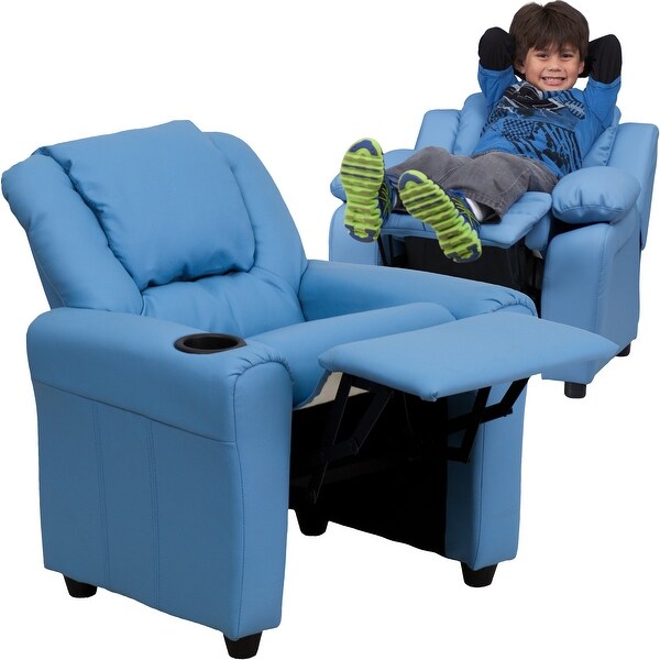 youth recliner with cup holder