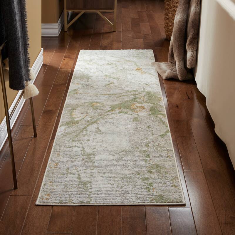 TOWN & COUNTRY LUXE Opaline Area Rug - 1' 9" x 7' 2" - Green/Teal