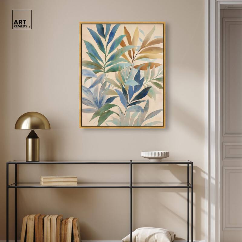 Leaf Labyrinth II Canvas by Art Remedy