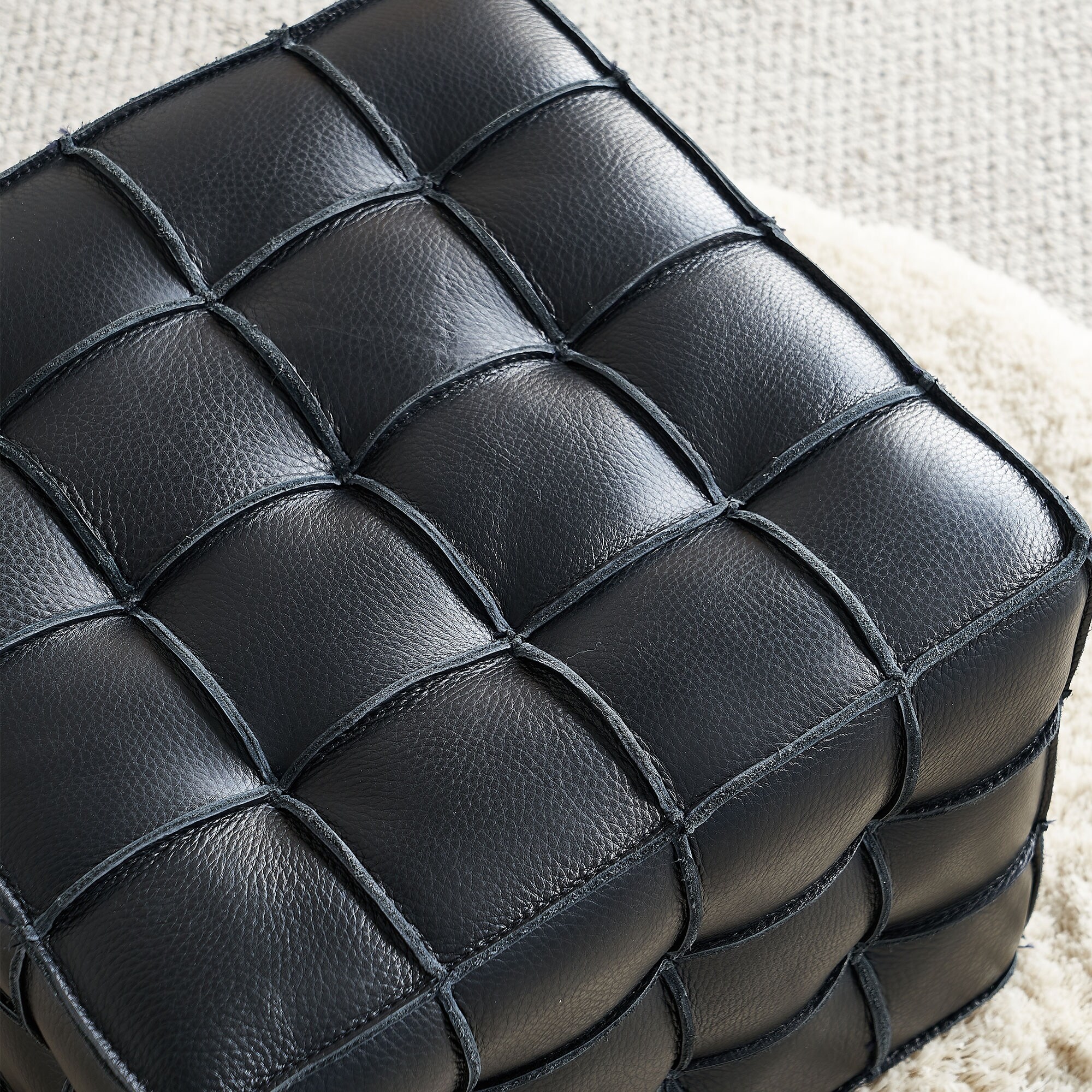 17.32''Genuine-Leather-Tufted-