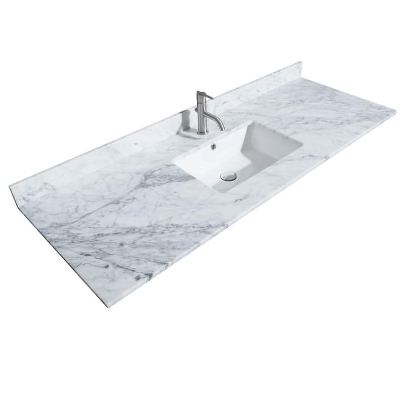 Wyndham Collection Daria 60" Free Standing Single Vanity Set with MDF