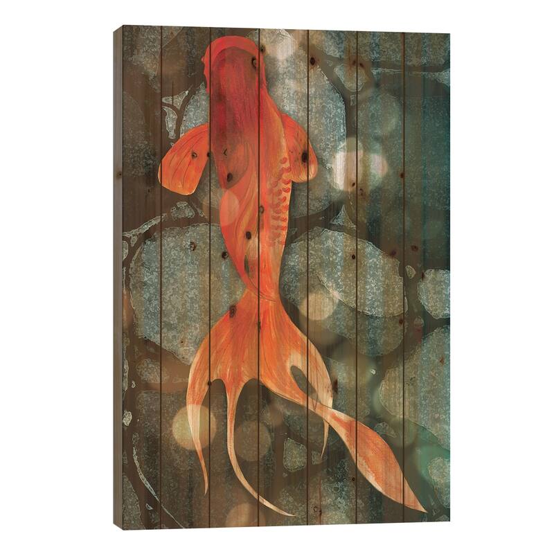 Fantail II Print On Wood by Alicia Ludwig - Multi-Color - 26x18x1.5