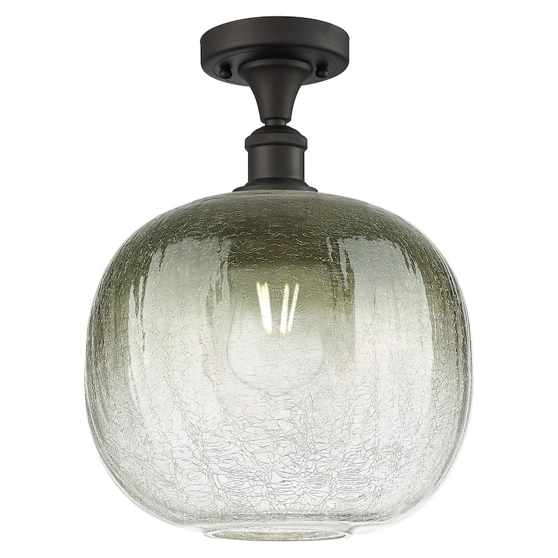 Innovations Lighting 516-1C-13-11 Brookhaven Sphere Semi-Flush - Oil Rubbed Bronze / Slate