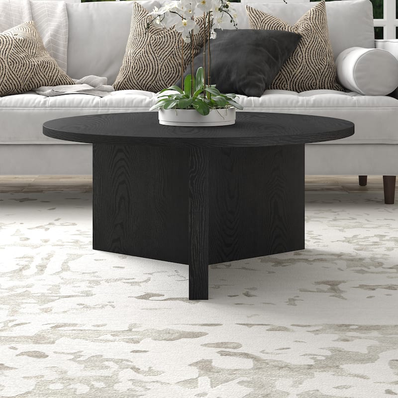 Anders 36" Wide Round Coffee Table