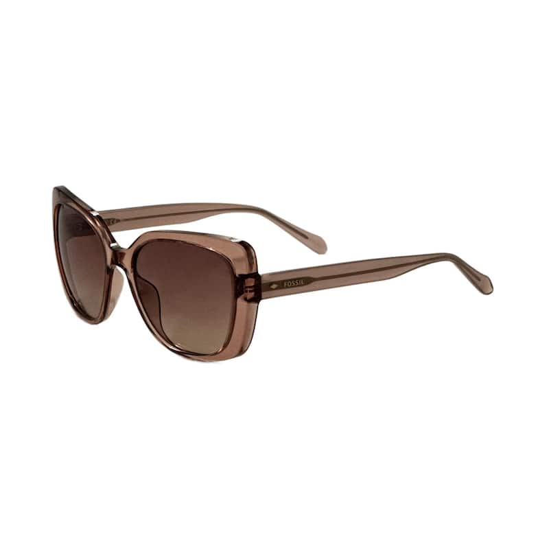Fossil Women's 55mm Crystal Beige Sunglasses FOS3143-S-2T3-55