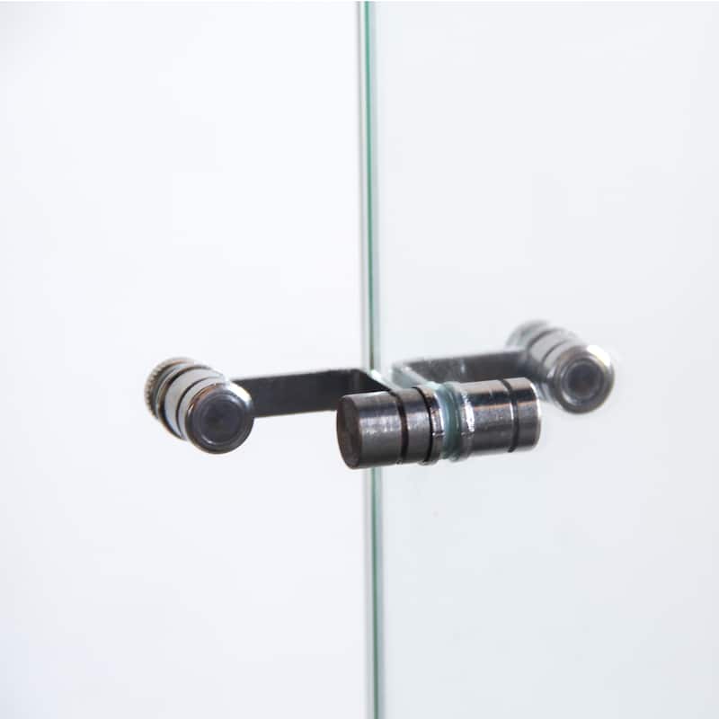 3 Door Glass Cabinet Glass Display Cabinet with 4 Shelves