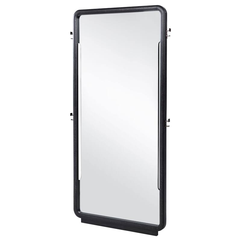 Leandro 76-inch Full Length Floor Mirror Burnished Black