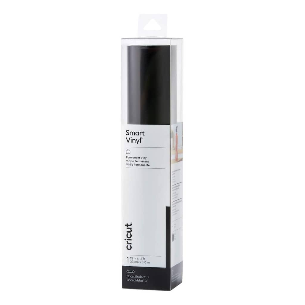 Cricut Smart Vinyl Black Vinyl Permanent (12 ft)