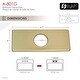 preview thumbnail 4 of 33, Stylish Single-Hole Bathroom Faucet Plate A-801