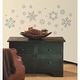 preview thumbnail 3 of 4, RoomMates Grey Glitter Snowflakes Wall Decals
