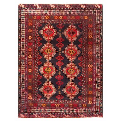 Teimani Black Rug 3'0" x 4'2" - 3'0 x 4'2