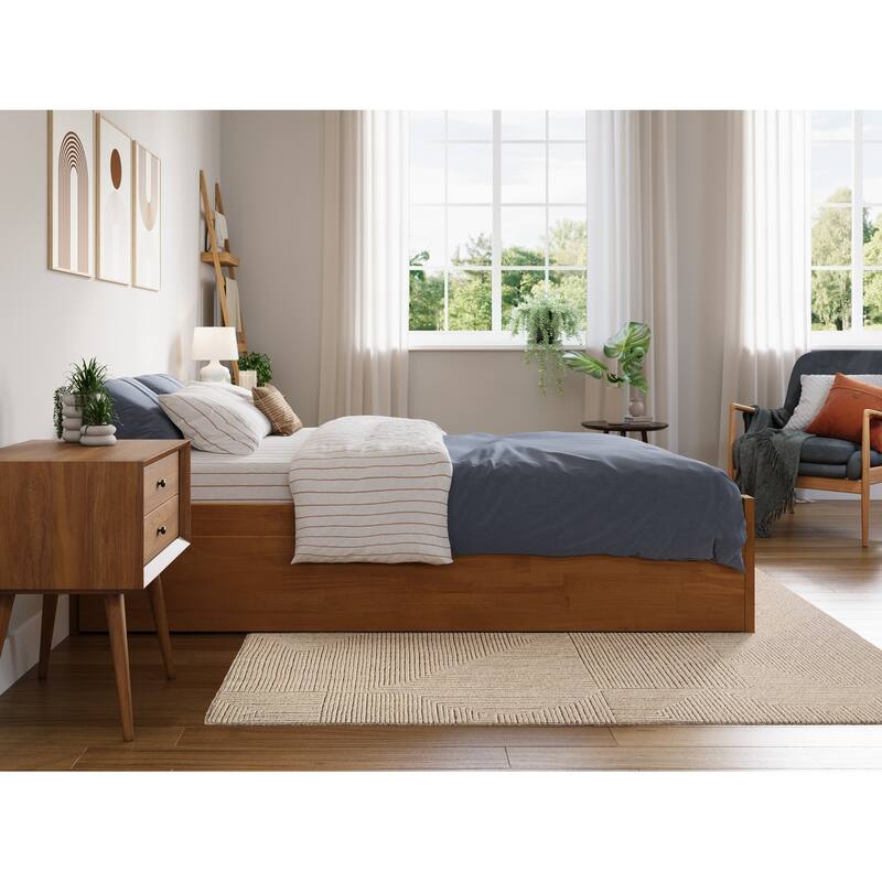 Concord Bed with Footboard and Twin Extra Long Trundle