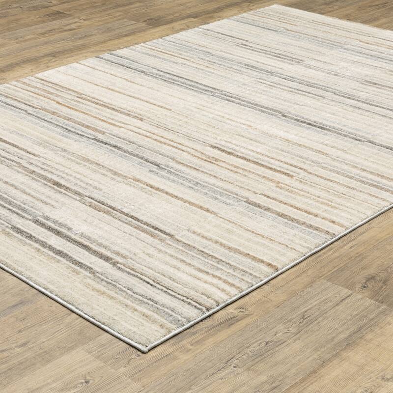 Style Haven Owen Contemporary Layered Stripes Area Rug