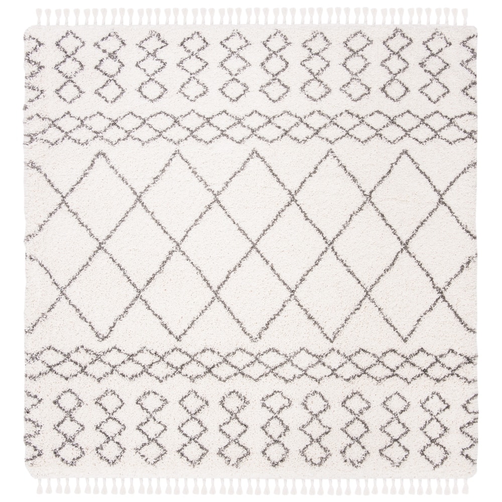 SAFAVIEH Moroccan Fringe Shag Allean 2-inch Thick Rug