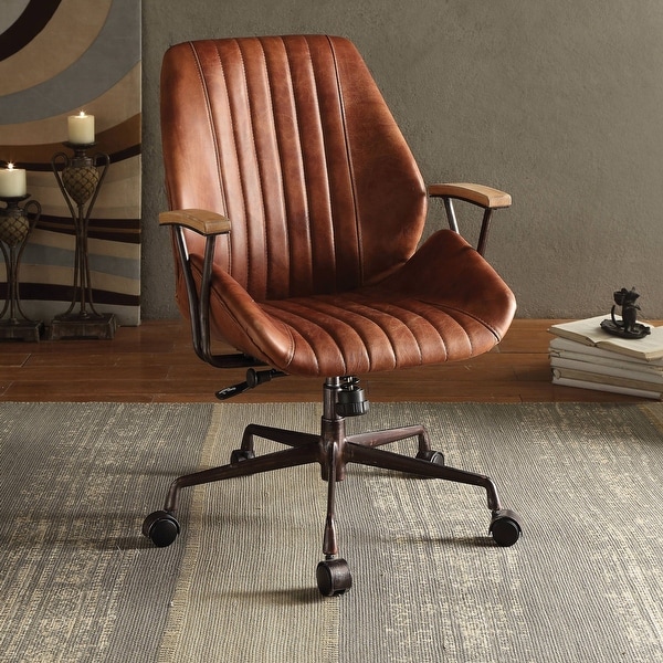 Top grain store leather office chairs