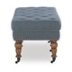 preview thumbnail 5 of 7, Copper Grove Pereiaslav 50-inch Tufted Blue Bench