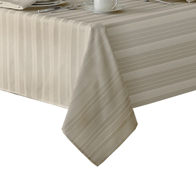 Denley Stripe Jacquard Fabric Tablecloth