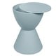 preview thumbnail 13 of 143, Boyd Round Side Table with Ribbed Design Base - Accent Hourglass End Table with Removable Lid for Living Room & Bedroom