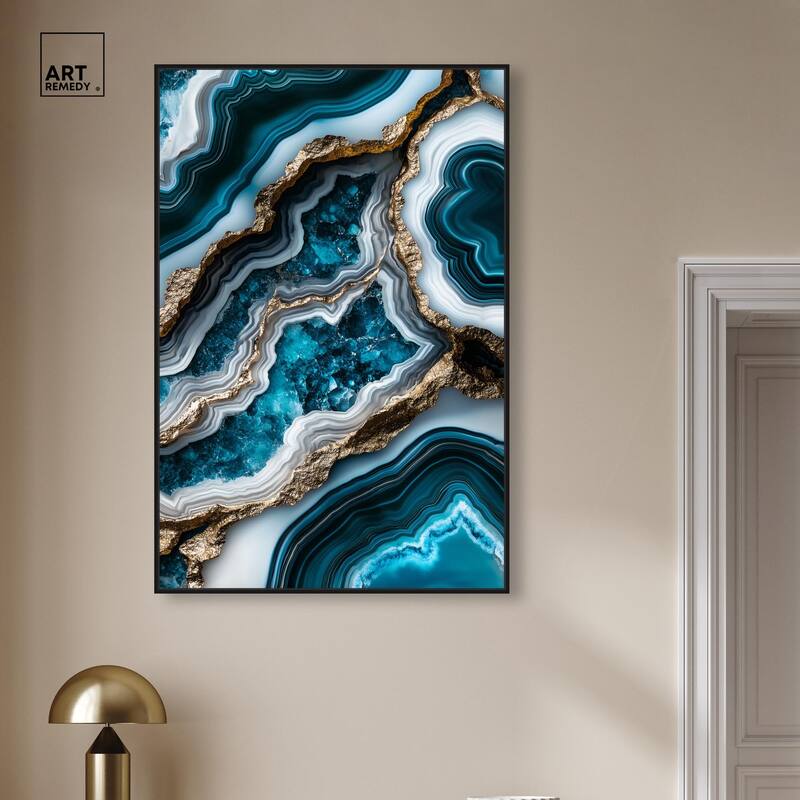 Teal Tides Treasure II Canvas by Art Remedy
