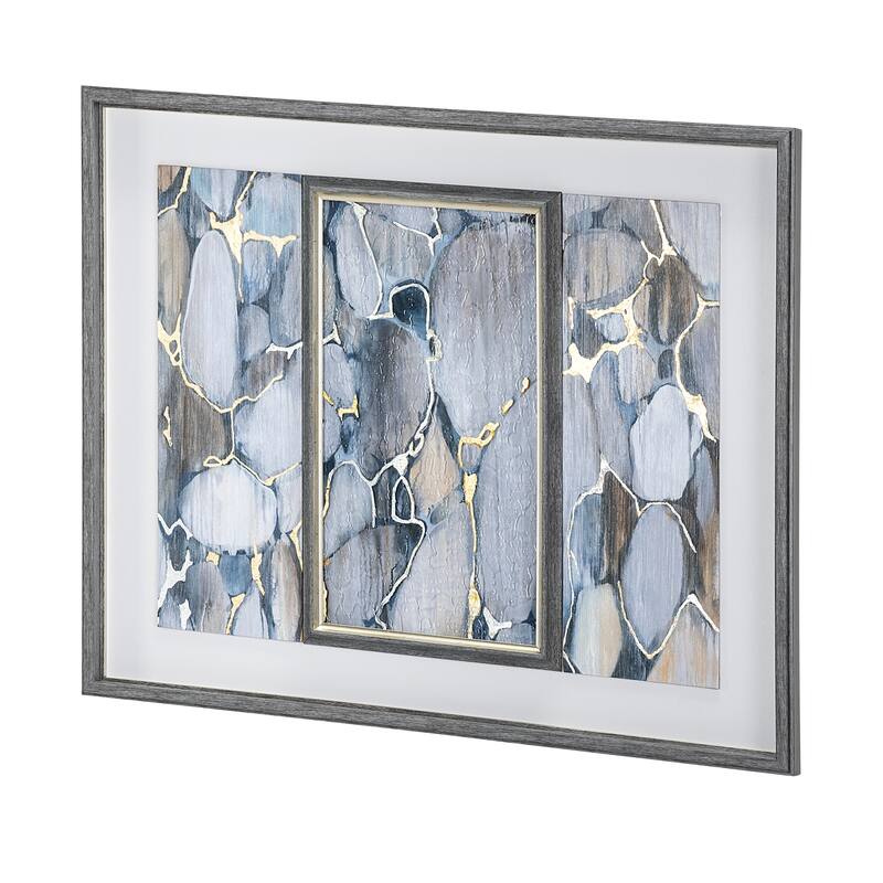 River Rocks Framed Art Print