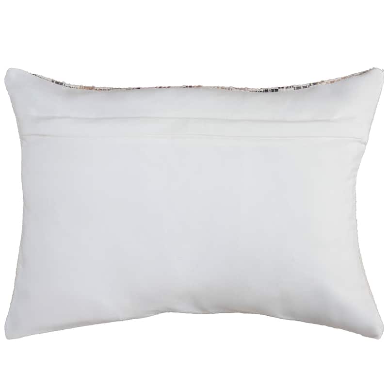 Rizzy Home Transitional Multi/Dark Natural Poly Filled Pillow - 14"x20"