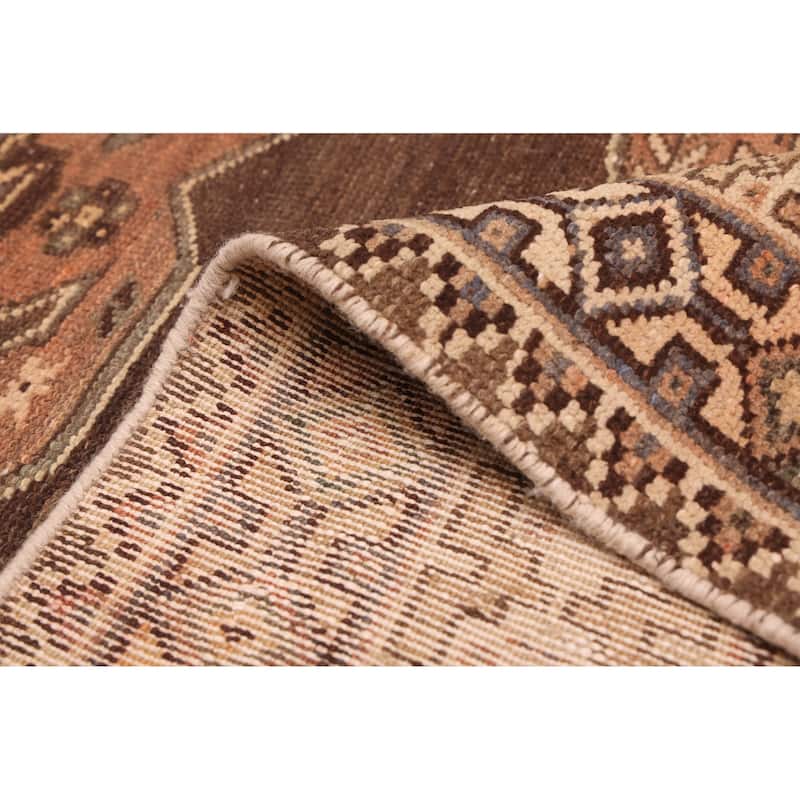 ECARPETGALLERY Hand-knotted Antalya Vintage Brown Wool Rug - 5'5 x 10'1