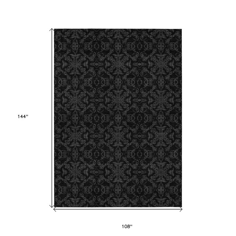 HomeRoots Medallion Transitional Rectangle Outdoor Rug