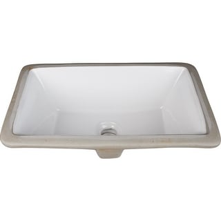 Hardware Resources 18-1/8" Rectangular Porcelain Undermount Bathroom