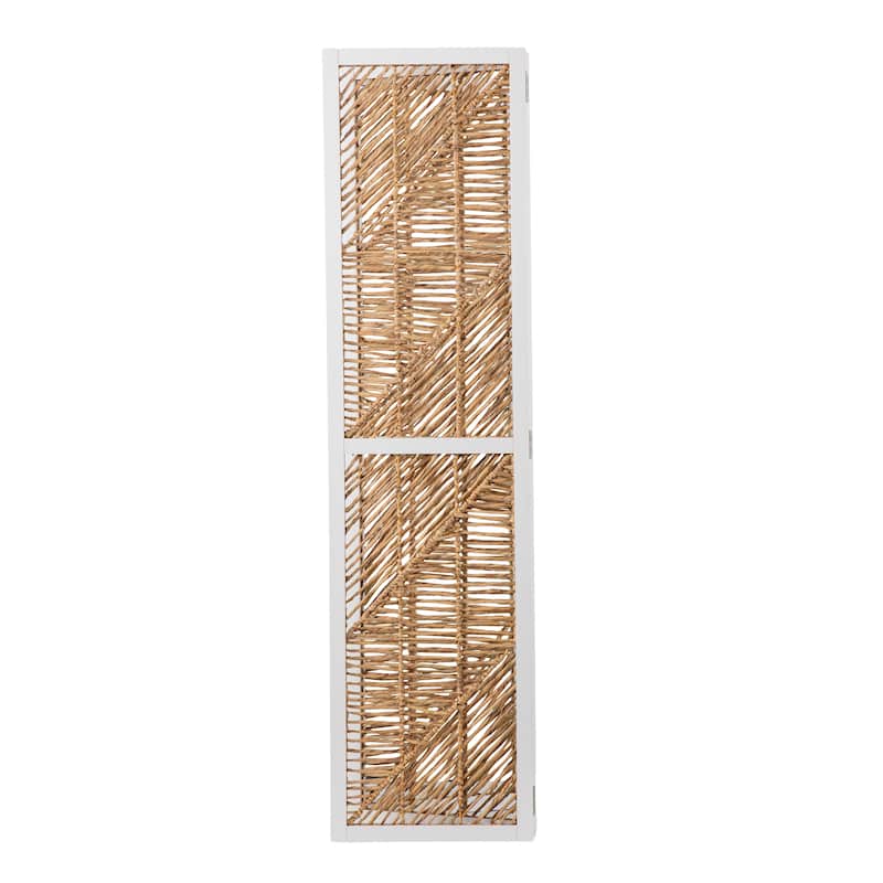 SEI Furniture Querrance Eclectic Natural Woven Fiber Room Divider/Screen