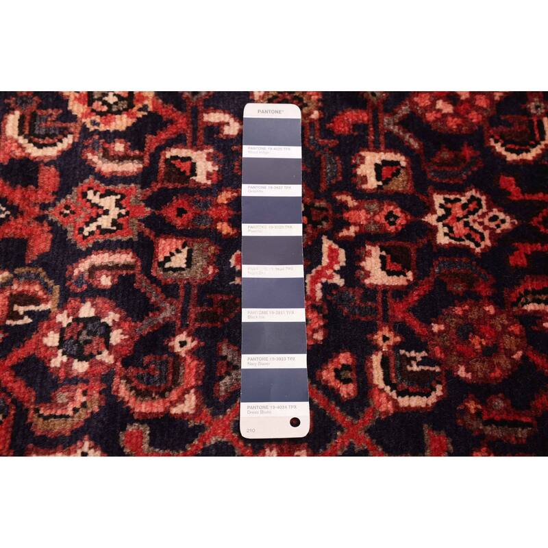 ECARPETGALLERY Hand-knotted Andelz Dark Navy Wool Rug - 3'8 x 10'8