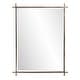 preview thumbnail 6 of 10, Allan Andrews Allen Andrews Isarno Large Rectangular Decorative Metal Industrial Mirror